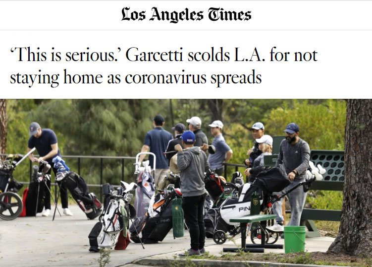 L.A. Times article - Garcetti scolds LA