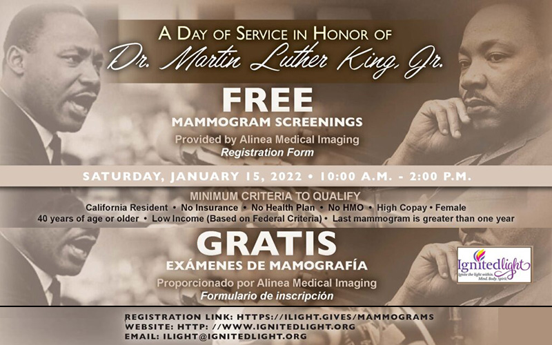 free mammogram screening MLK 2022