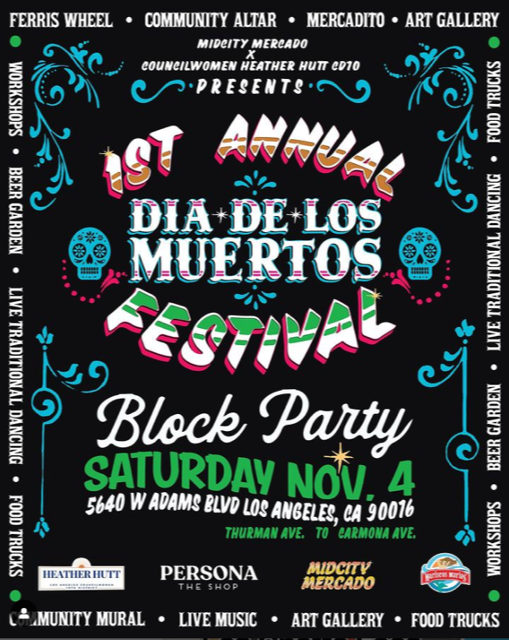 Dia De Los Muertos Block Party - November 4 2023