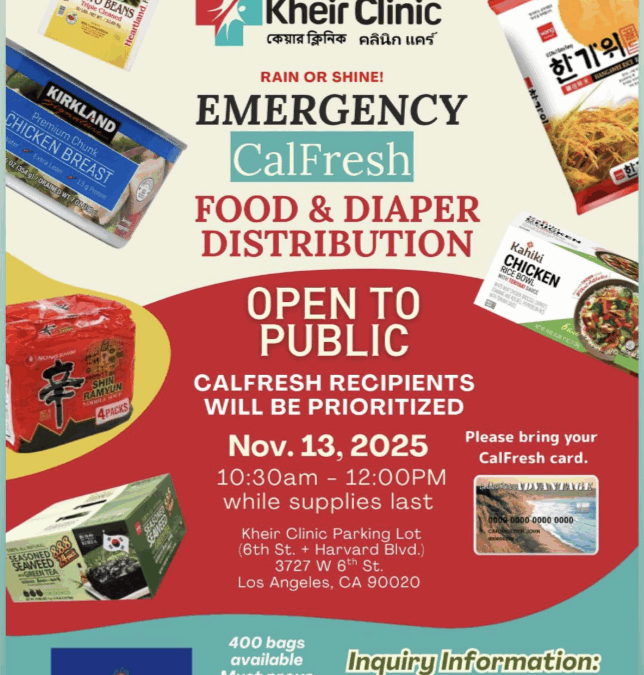 Kheir Clinic Food & Diaper Distribution