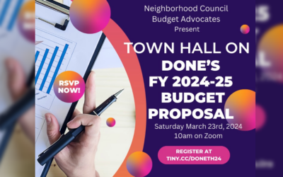 Town Hall on DONE’s Fiscal Year 2024-25 Budget Request