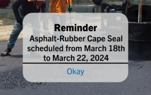 Asphalt-Rubber Cape Seal