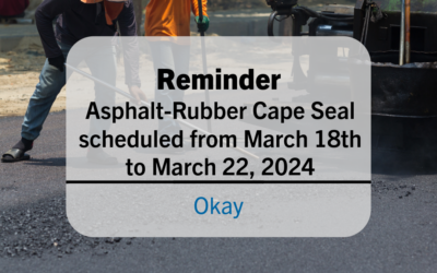 Asphalt-Rubber Cape Seals in West Adams