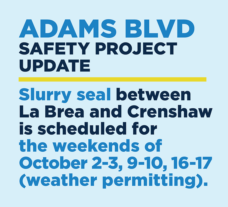 Adams Blvd Safety Project October 2021 English