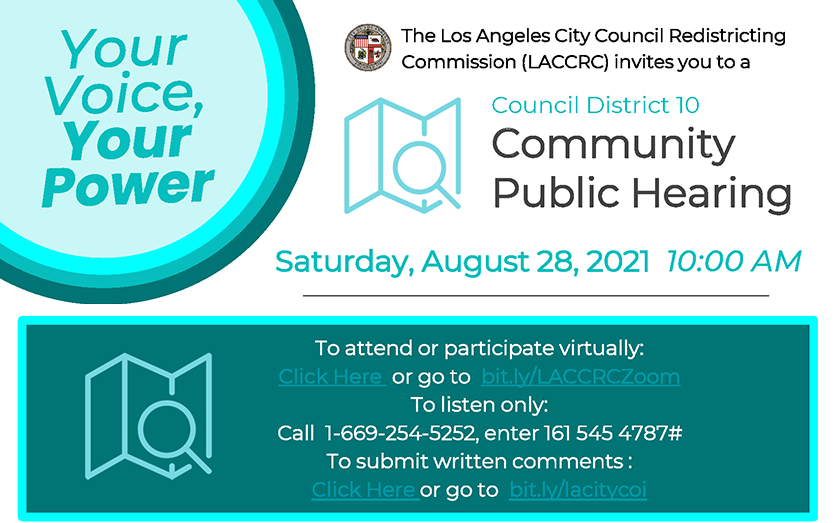 Council District 10 Community Public Hearing