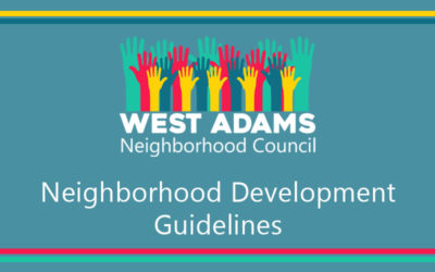 2022 West Adams NC Development Guidelines